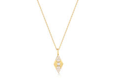  Modern Muse - Necklaces with pendant - Silver / 14kt GP - Pearl - 50cm